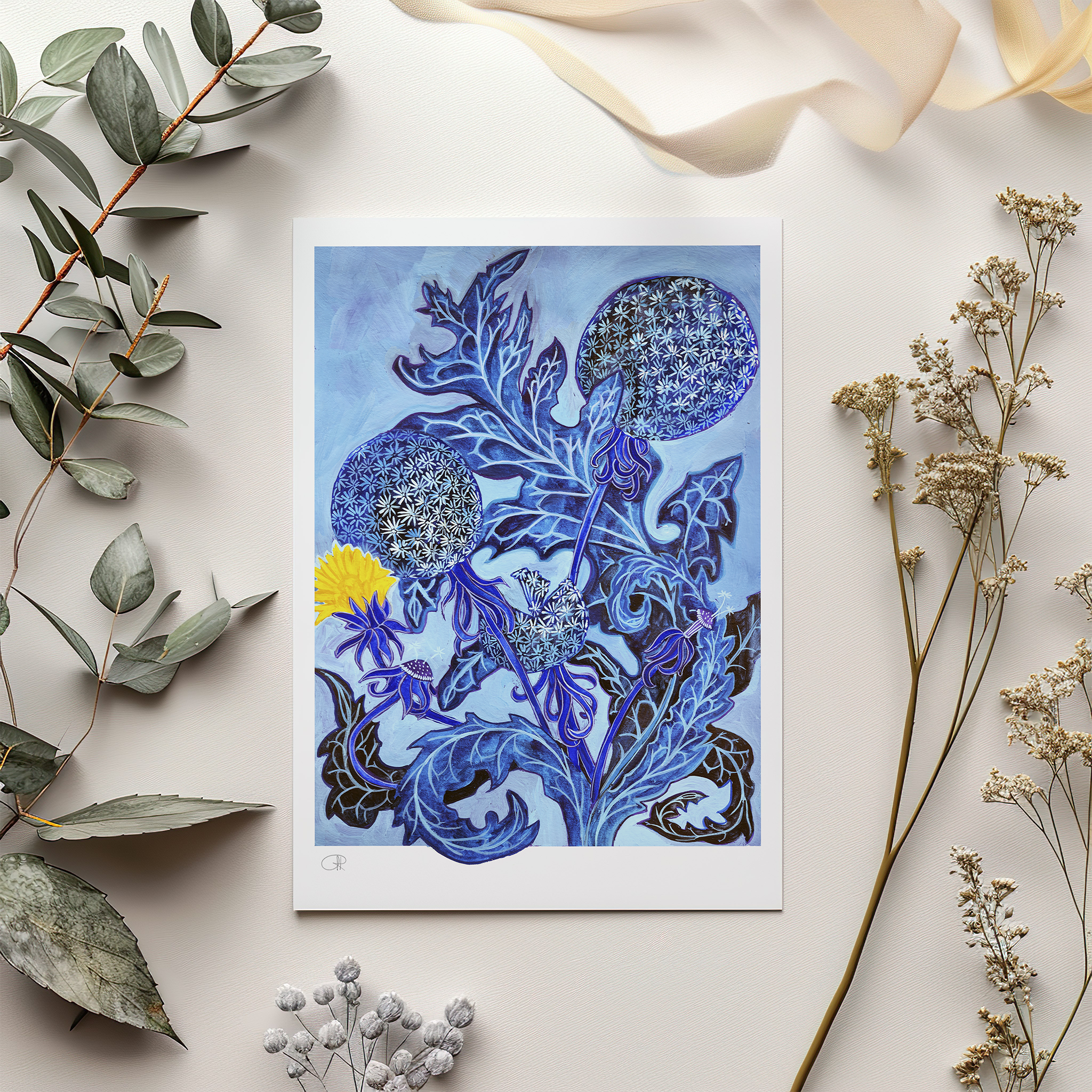 Blue Dandelions