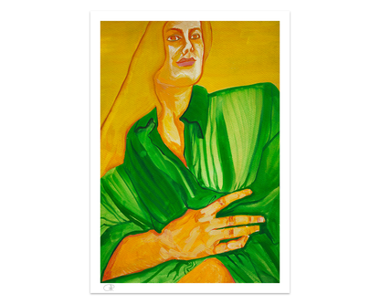 Portrait in Gold and Green